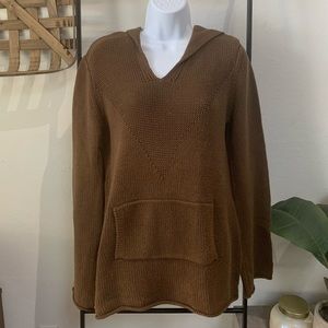 BCBGMAXAZRIA Brown Knit Hoodie